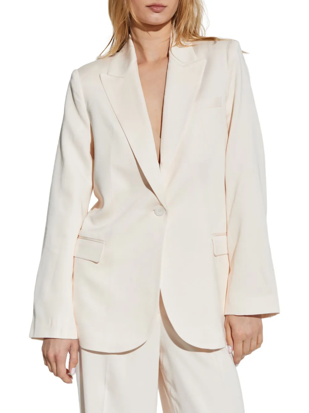 IRO Blazer met enkele rij knopen Beige