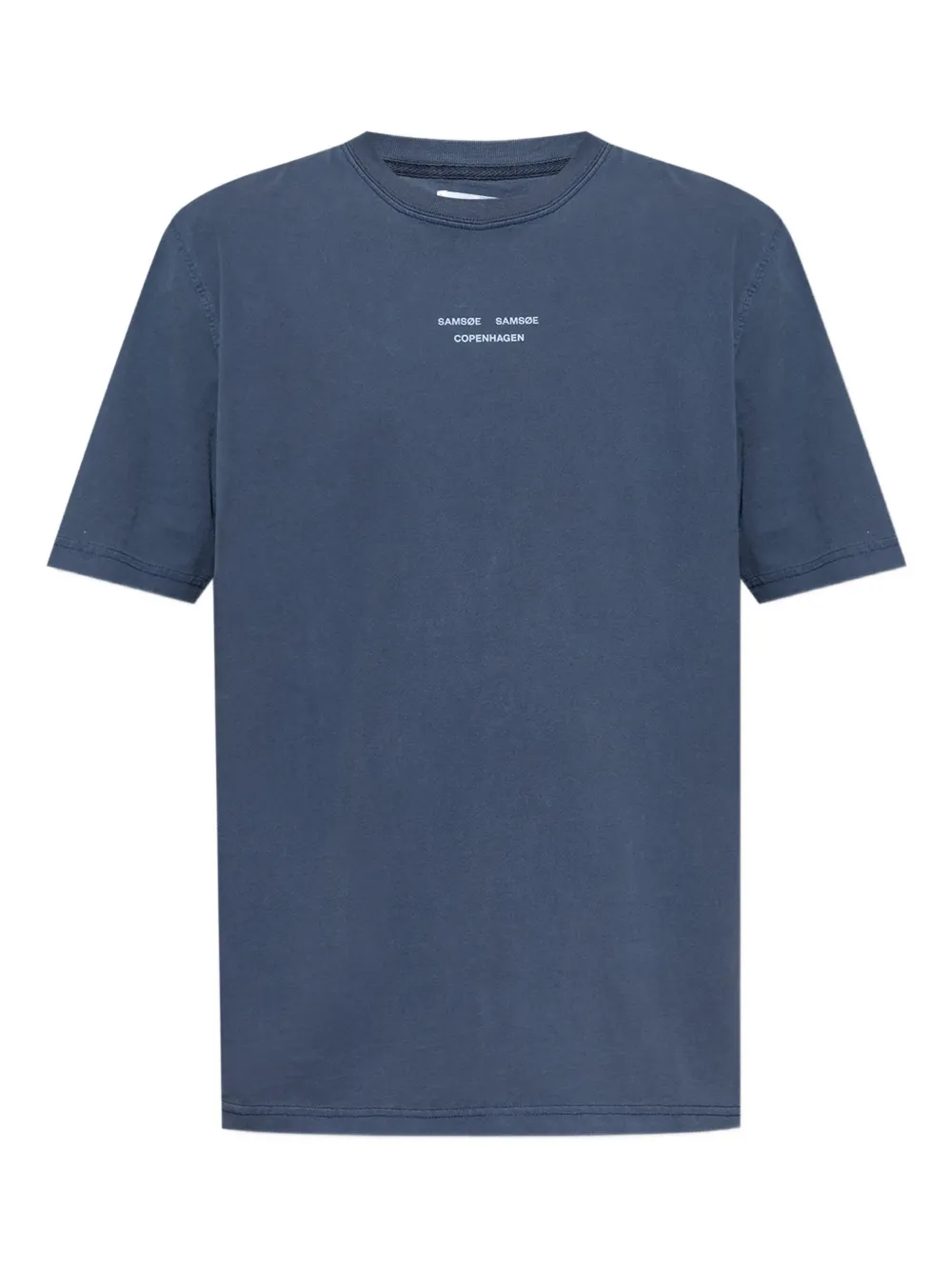SAMSOE SAMSOE playera con logo estampado | azul | Image 1