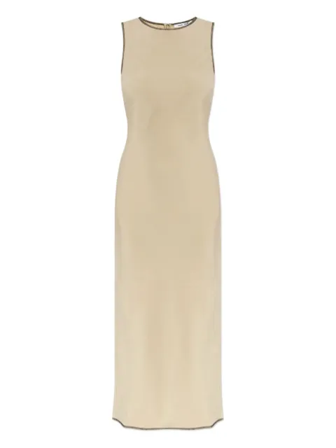 SAMSOE SAMSOE contrast-stitching maxi dress