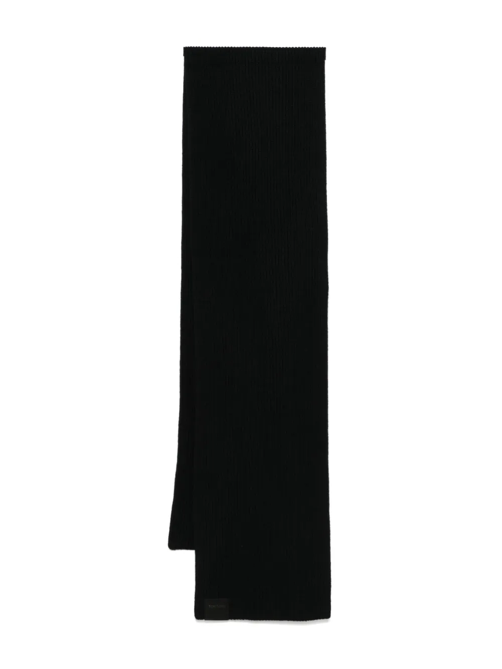 TOM FORD ribbed scarf - ブラック TOM FORD ribbed scarf - ブラック