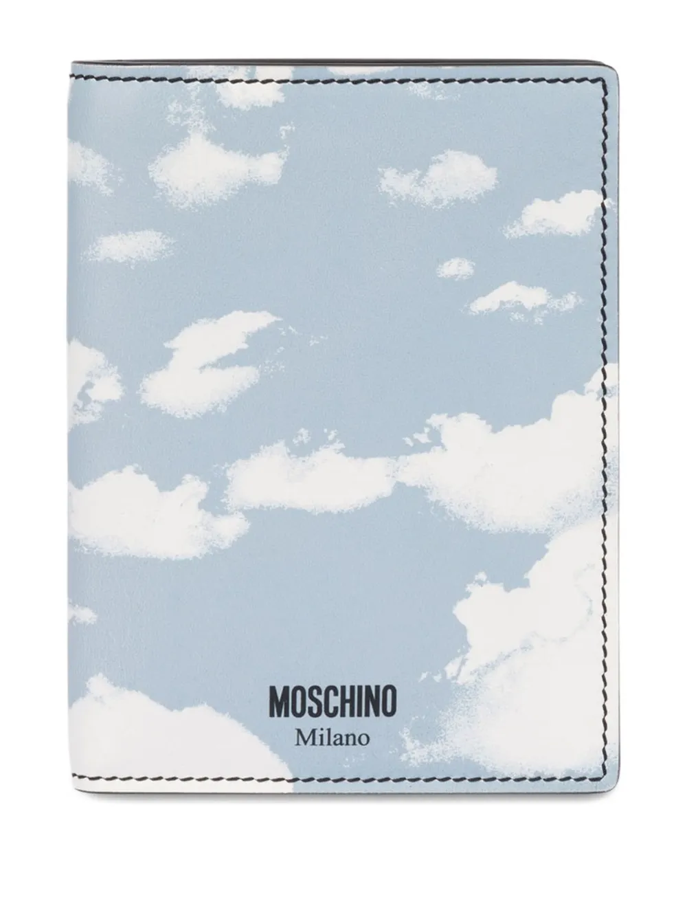 Moschino レザー 財布 - ブルー Moschino レザー 財布 - ブルー