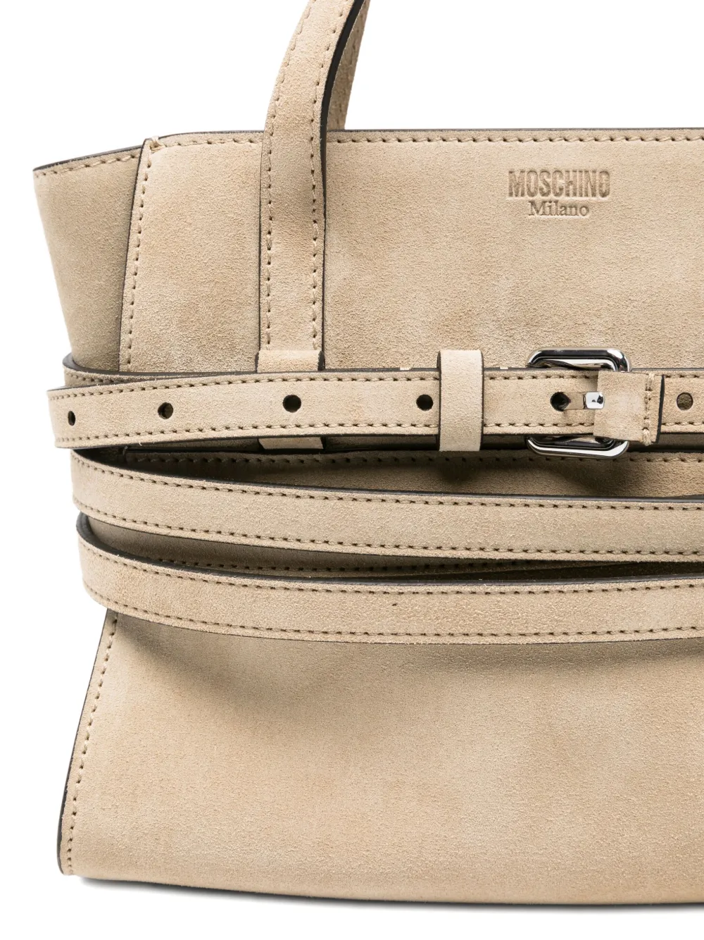 Moschino Tie Me shopper met ceintuur Beige
