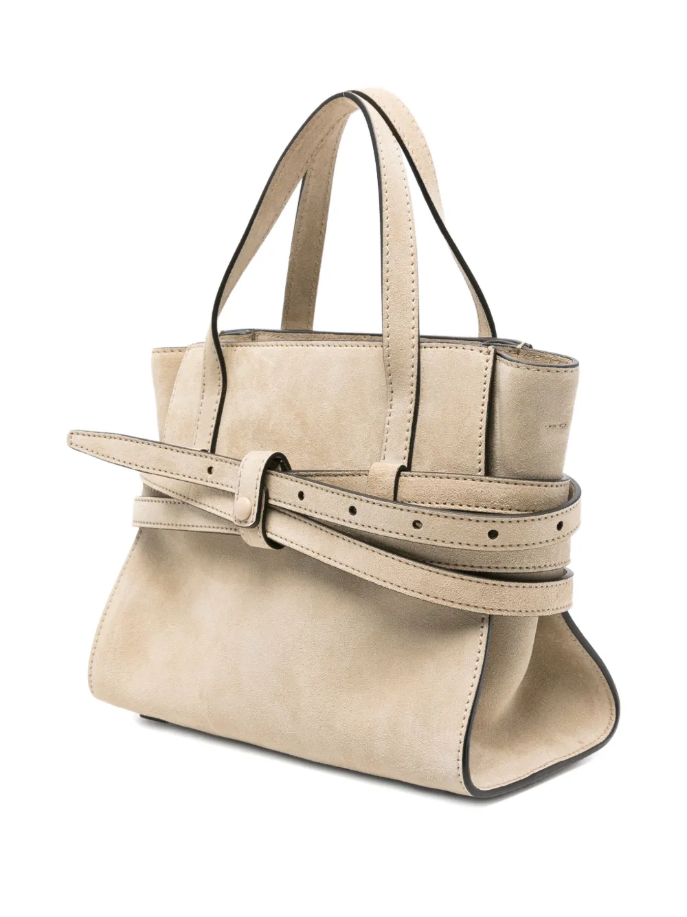 Moschino Tie Me shopper met ceintuur Beige