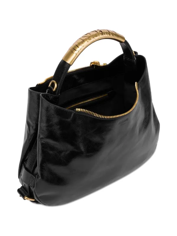 [SALE]★MOSCHINO★SMALL HANDLE ME トートバッグ ハンドバッグ Moschino Small Handle Me Tote Bag | Black | FARFETCH