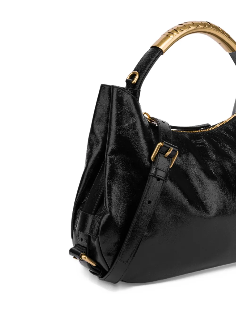 Moschino Handle Me kleine shopper Zwart