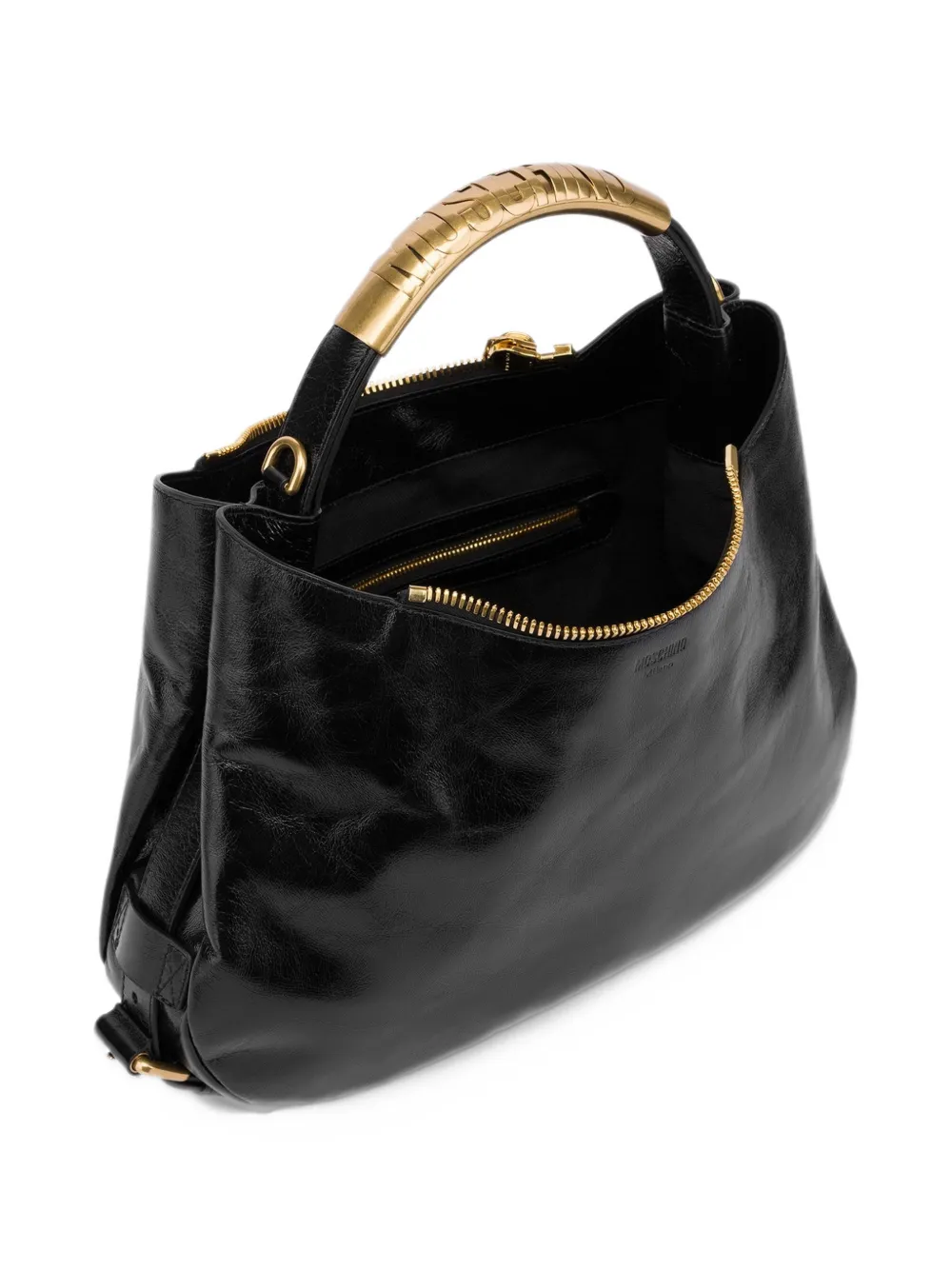 Moschino Handle Me kleine shopper Zwart