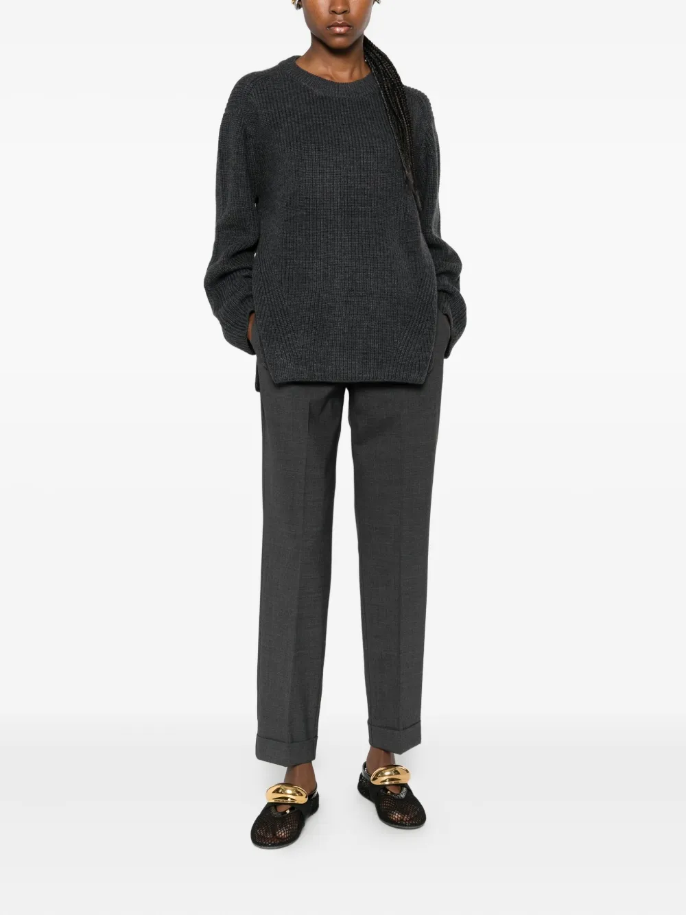 P.a.r.o.s.h Crew-neck Sweater In Black