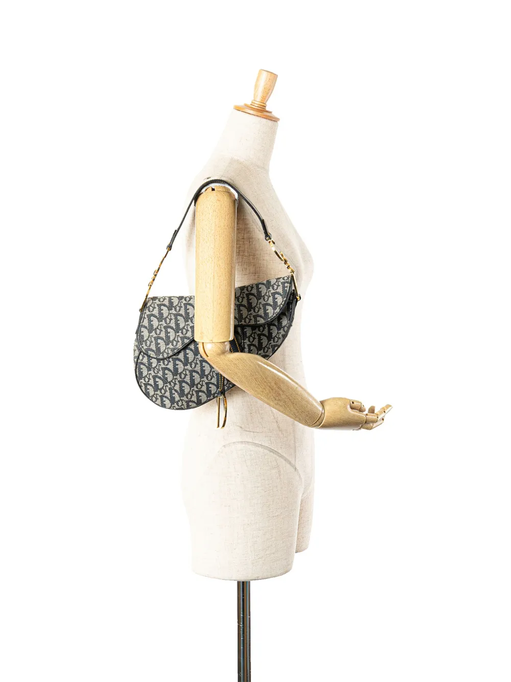Christian Dior Pre-Owned 2003 Diorissimo Canvas Saddle Bag shoulder bag | Pre-Owned | Image 2
