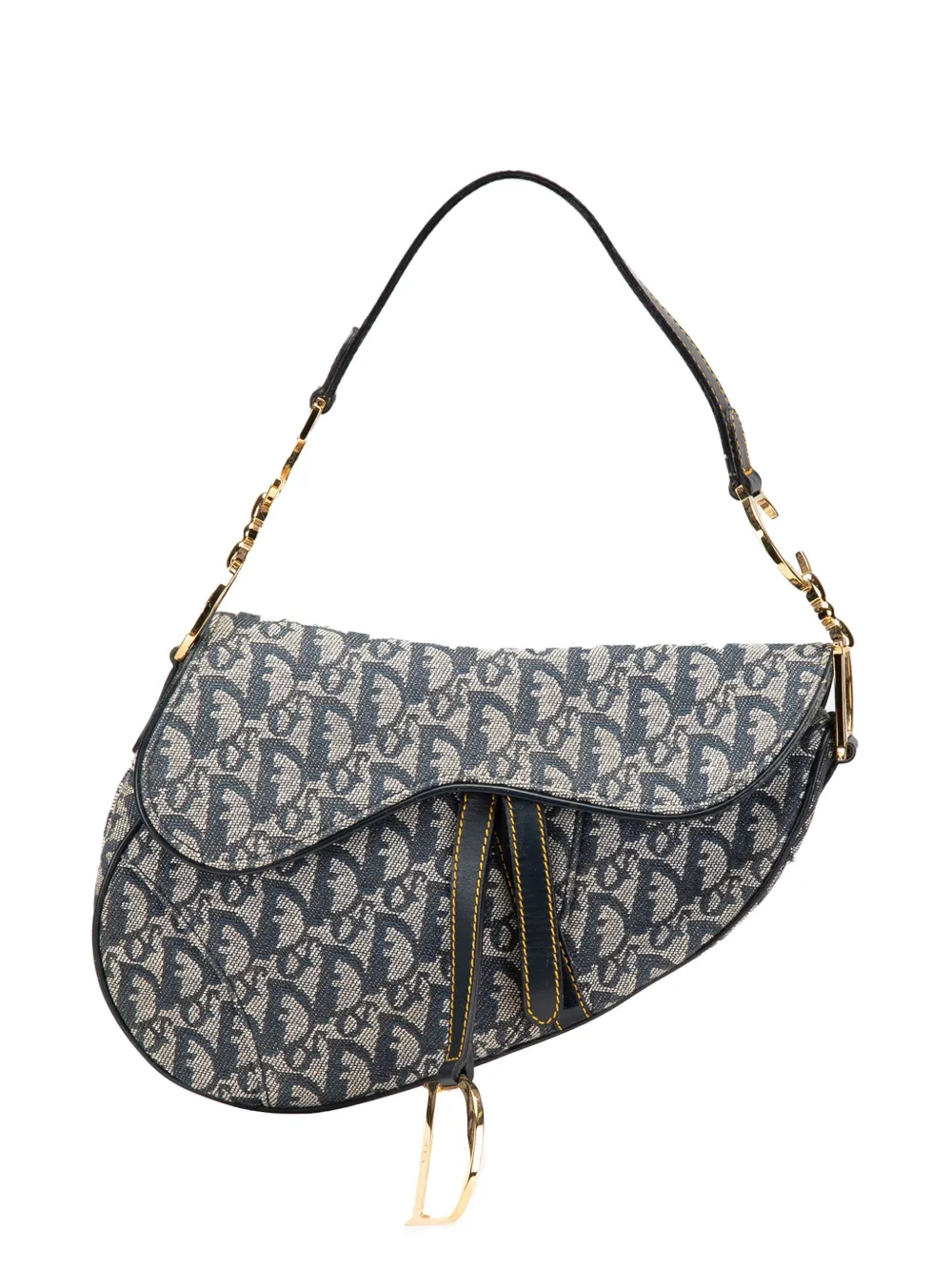 Christian Dior Pre-Owned 2003 Diorissimo Canvas Saddle Bag shoulder Christian Dior Pre-Owned 2003 Diorissimo Canvas Saddle Bag shoulder