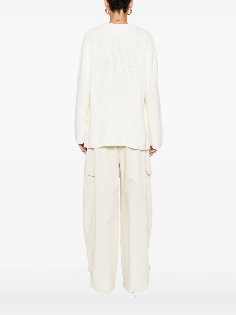 P.a.r.o.s.h Bead-embellished Sweater In Neutral