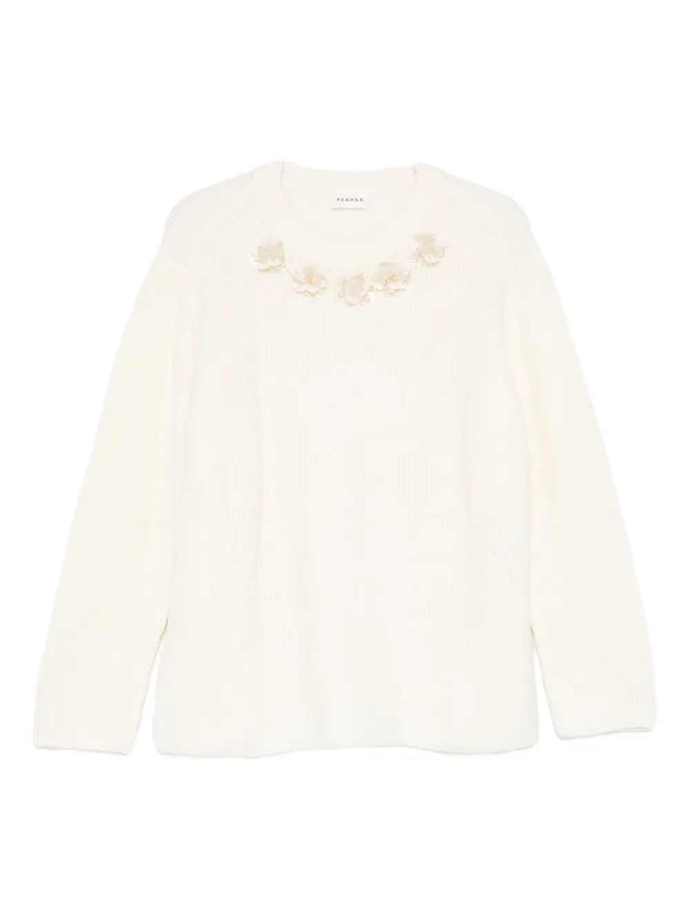 P.A.R.O.S.H. ビーズトリム プルオーバー - ニュートラル