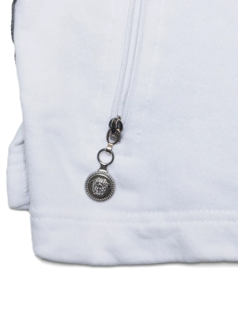 Pre-owned Versace 1990s Logo-embroidered Sweatshirt In White