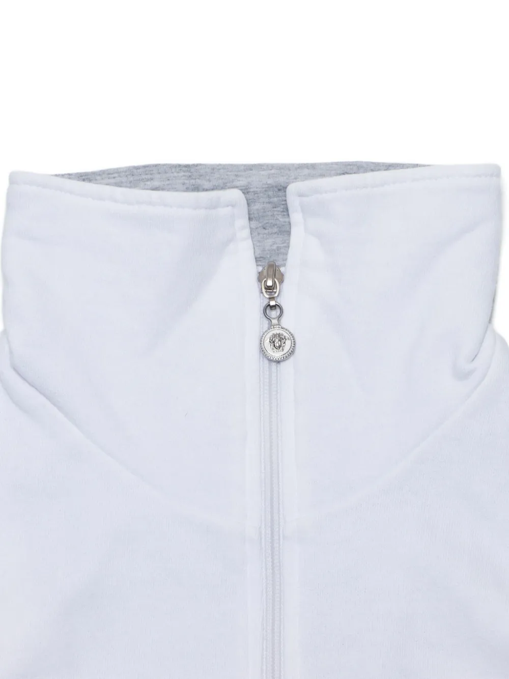 Pre-owned Versace 1990s Logo-embroidered Sweatshirt In White