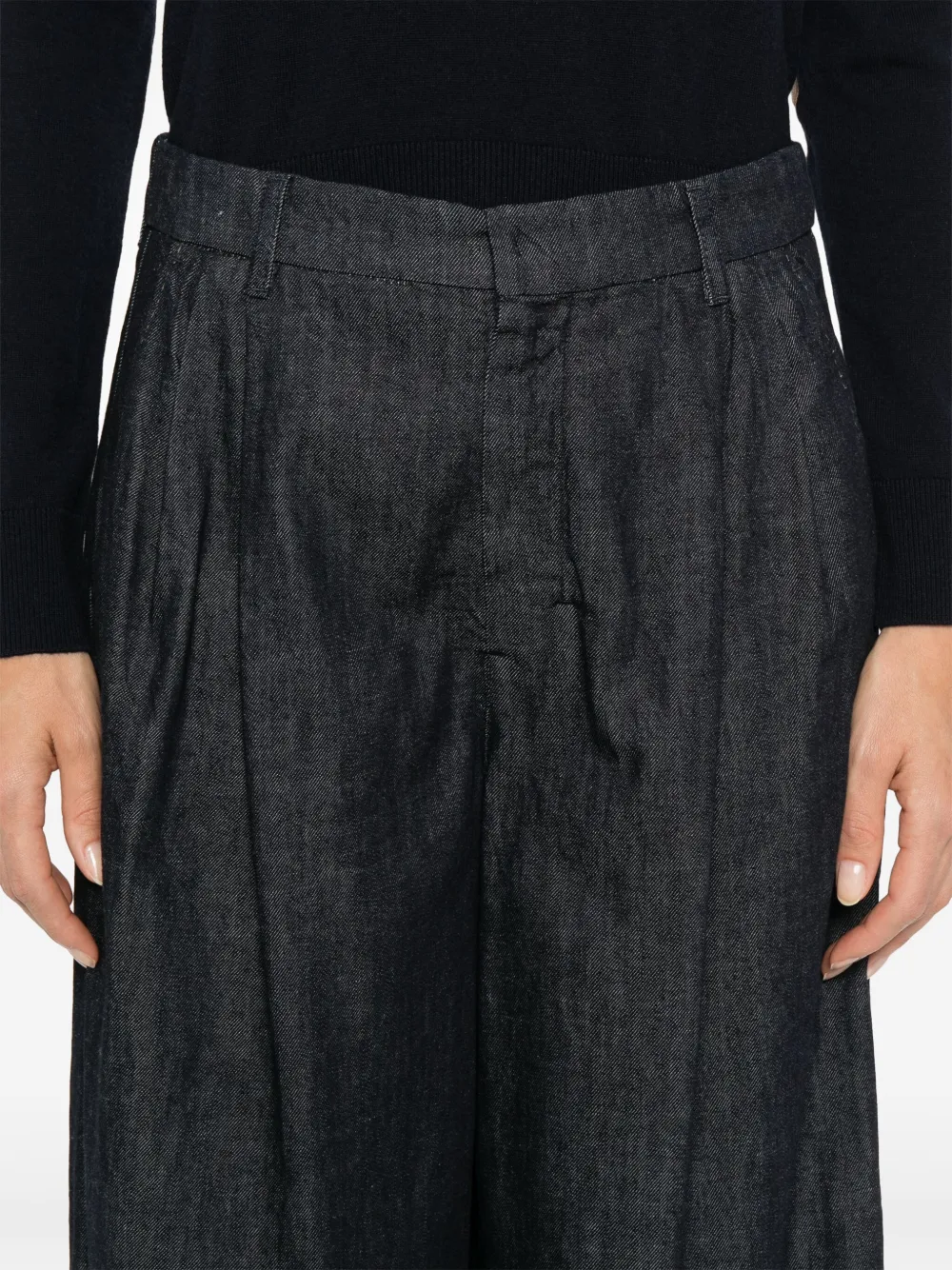 'S MAX MARA LOGO-PATCH TROUSERS