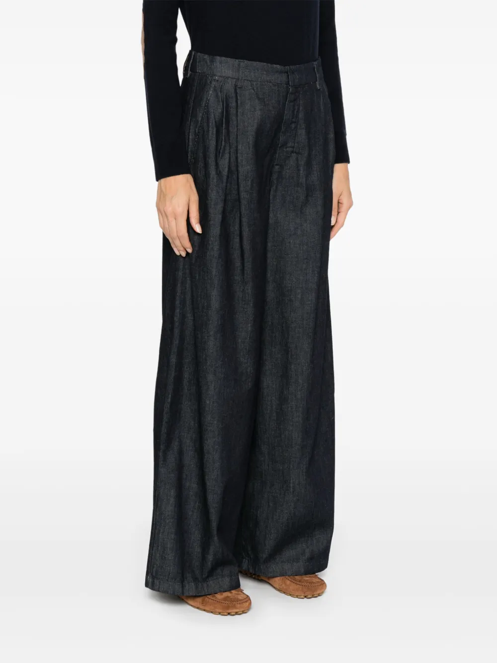 'S MAX MARA LOGO-PATCH TROUSERS