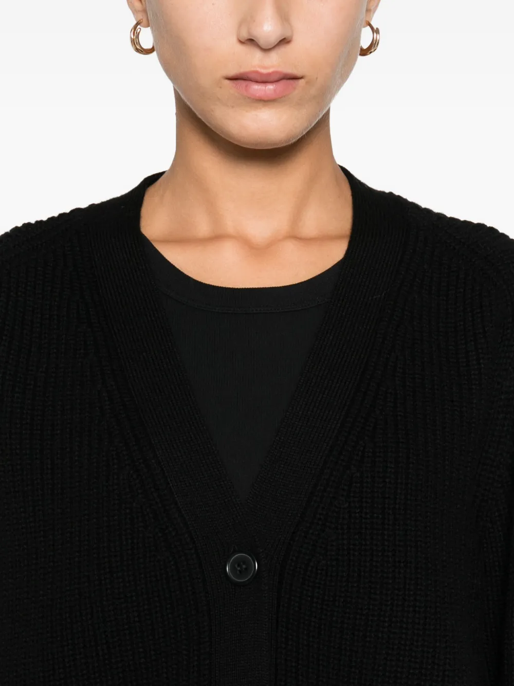 P.A.R.O.S.H. Vest met zak met knopen Zwart