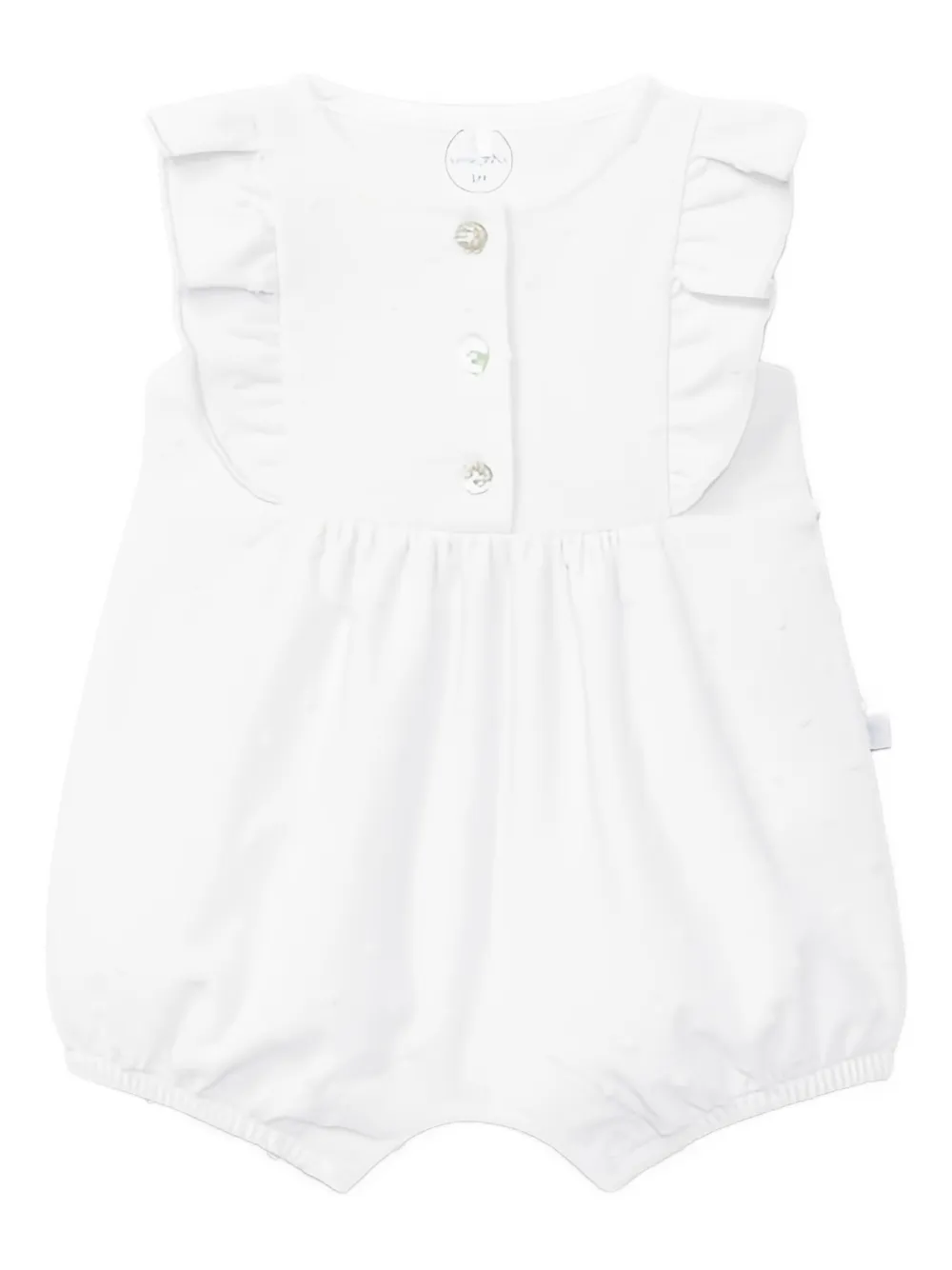 LARANJINHA ruffled-buttoned romper | White | Image 1