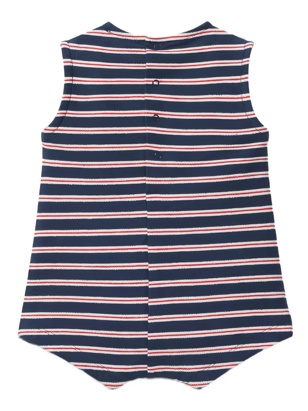 LARANJINHA striped sleeveless romper - Zwart