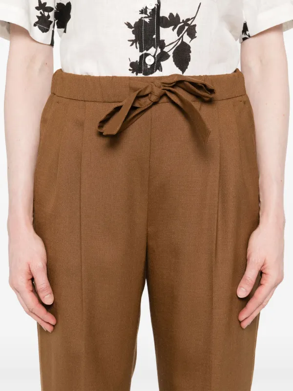 Max Mara ストレートパンツ | ブラウン | FARFETCH JP