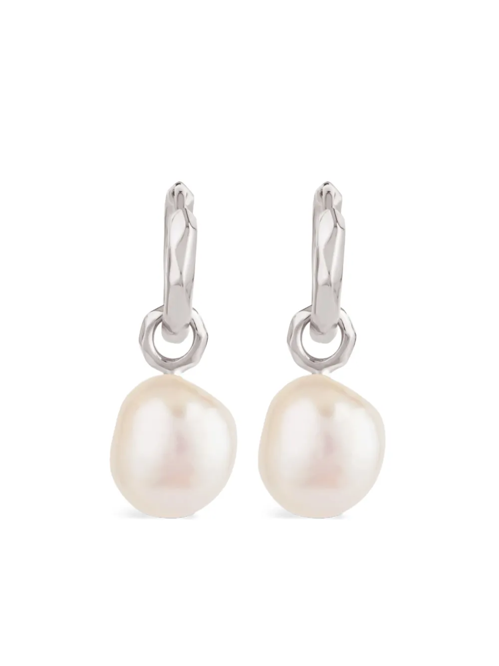 Dinny Hall aretes con dije de perla | plateado | Image 1
