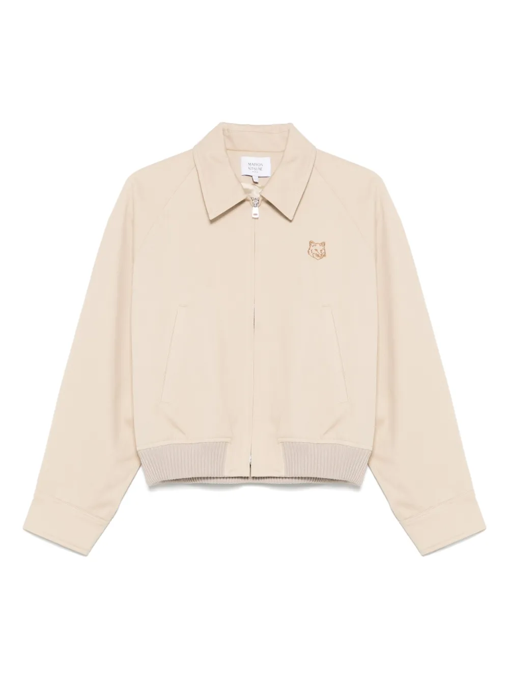 Maison Kitsuné cropped zip-up jacket