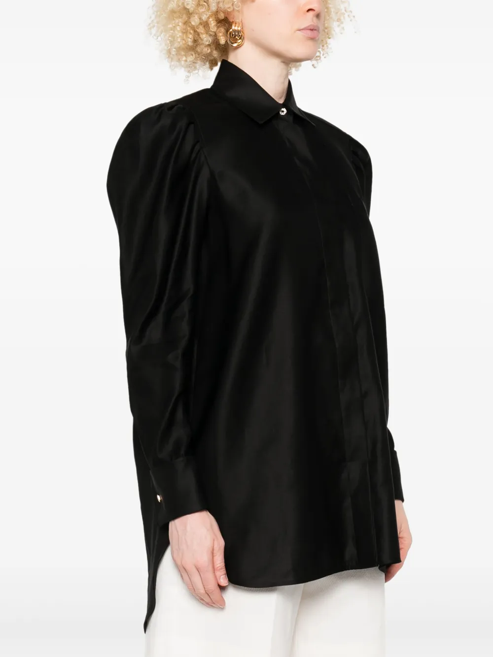 Max Mara Katoenen blouse Zwart