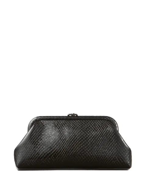 Jimmy Choo Clutch Skylar de couro com estampa