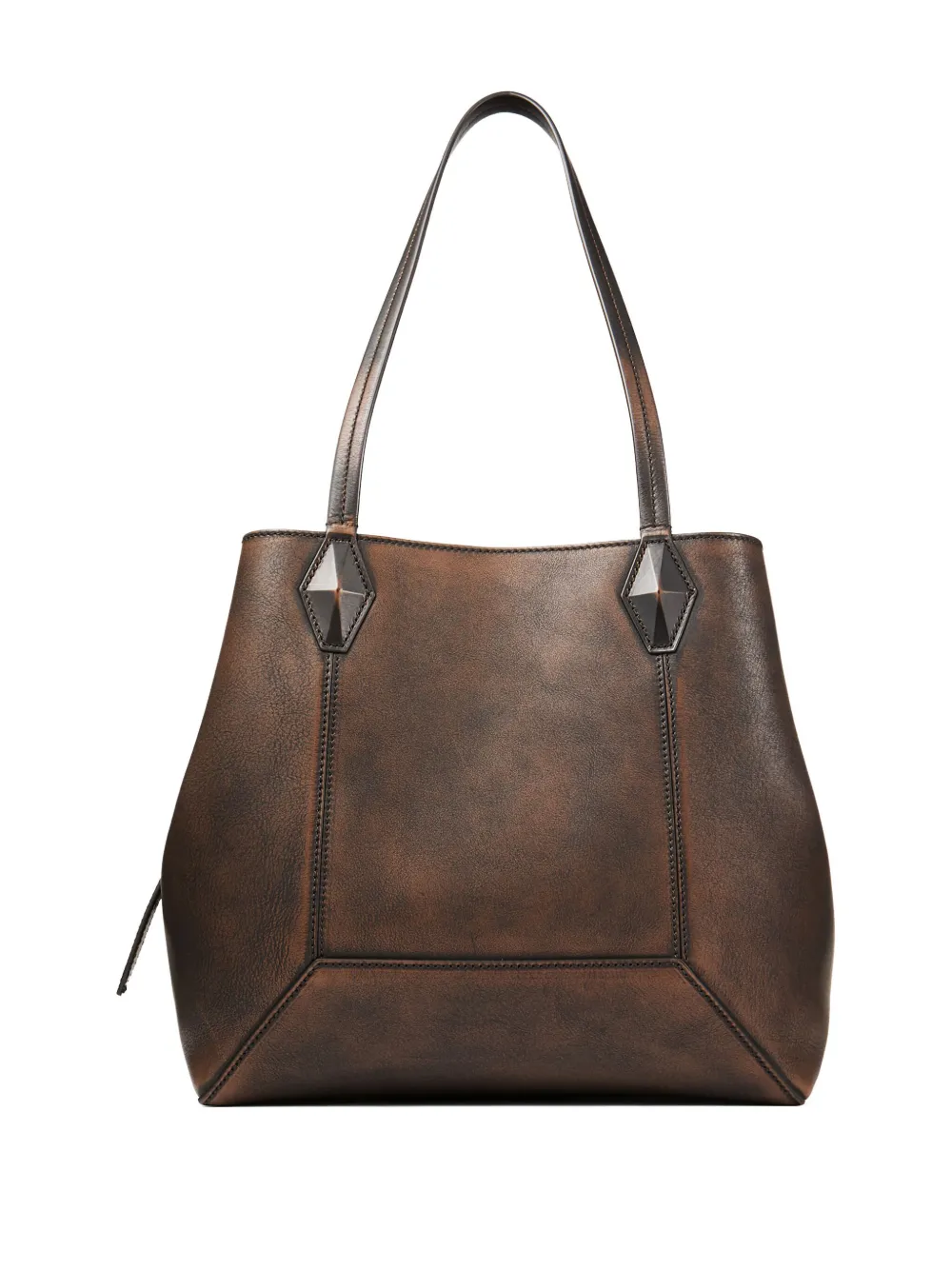 Jimmy Choo medium Diamond leather shoulder bag Bruin
