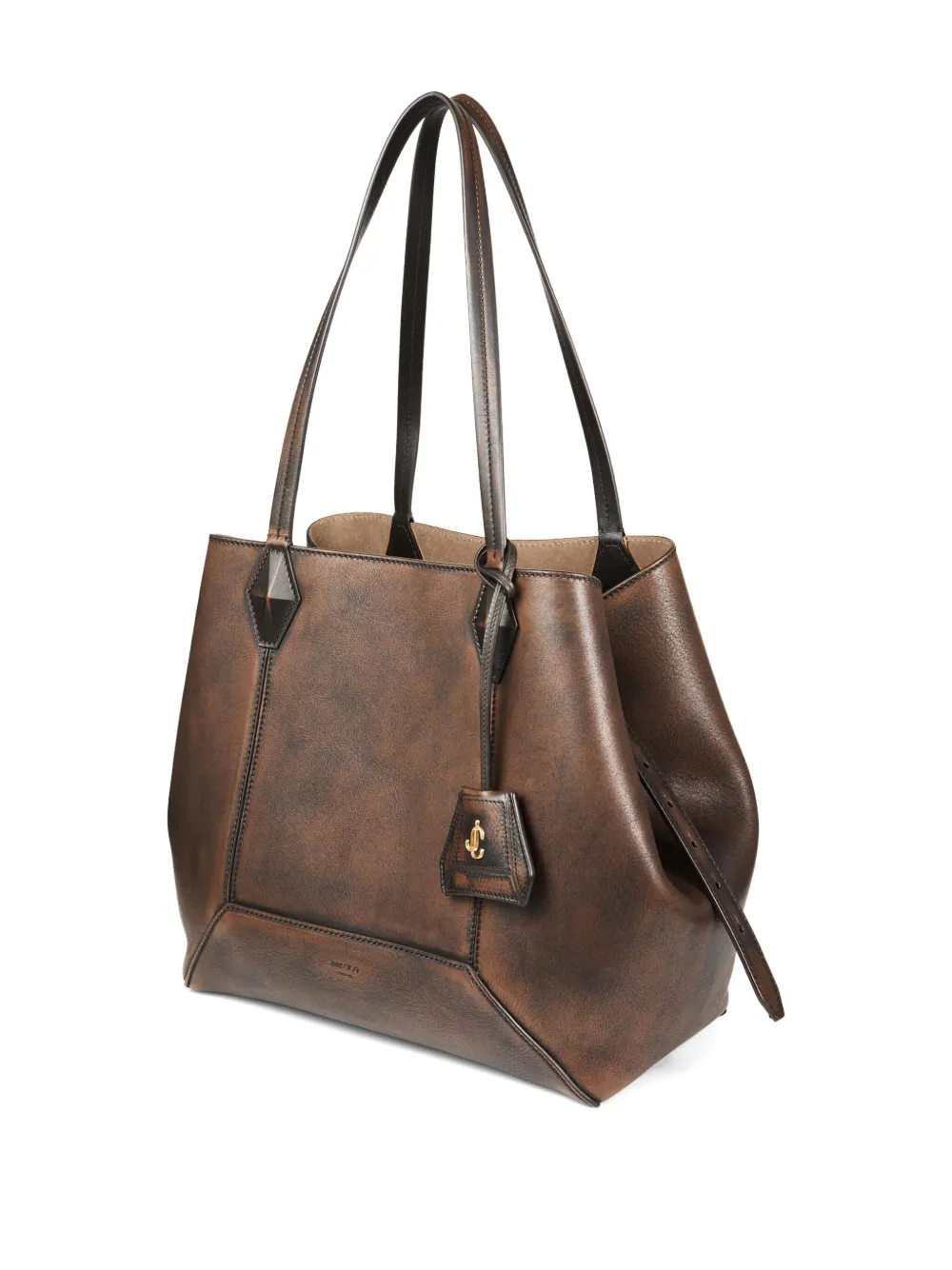 Jimmy Choo medium Diamond leather shoulder bag Bruin