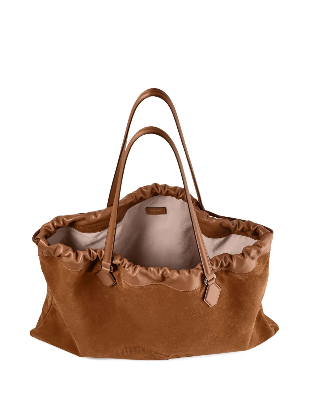 Jimmy Choo Drawstring suede tote bag Bruin