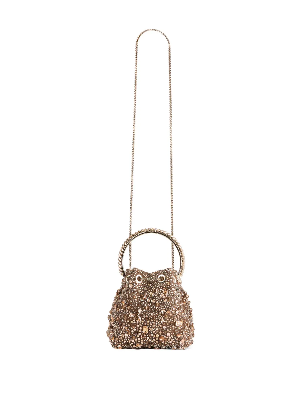 Jimmy Choo Bon Bon crystal-embellished bucket bag | Bucket Bags | Image 2