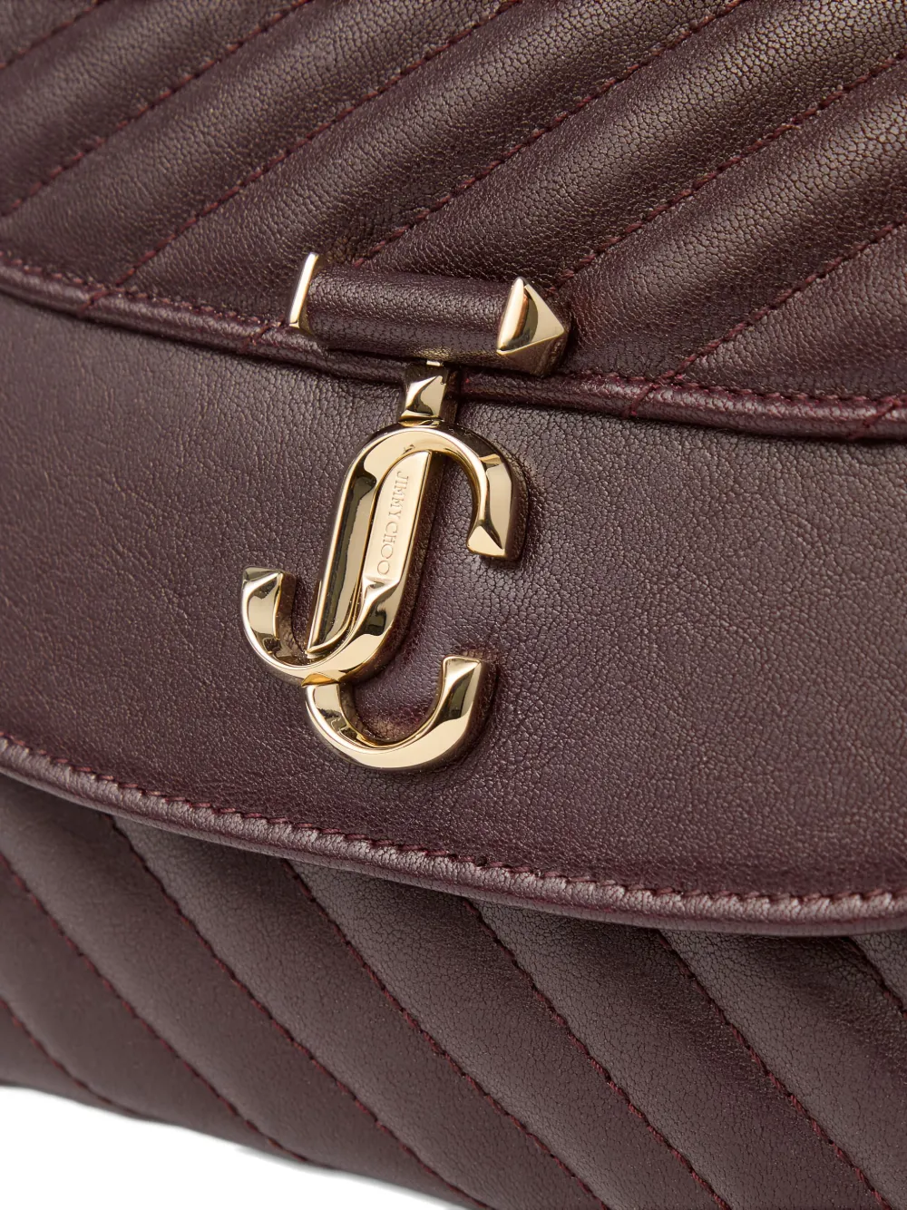Jimmy Choo Curve quilted shoulder bag Bruin