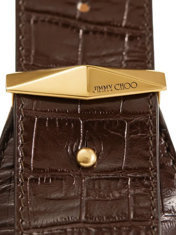 Jimmy Choo Diamond Hobo S Shoulder Bag | Brown | FARFETCH