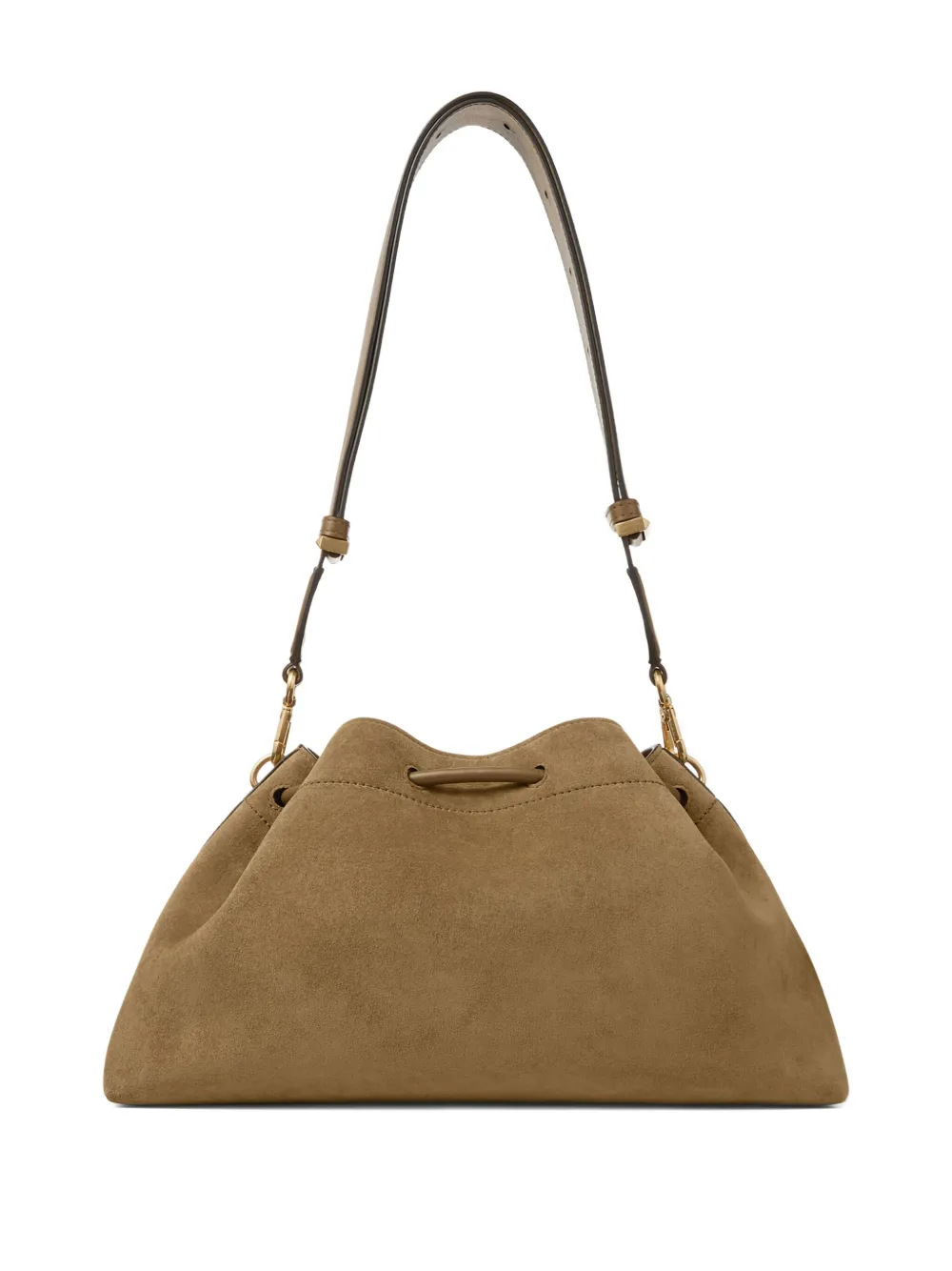 Jimmy Choo Cinch M suede shoulder bag Groen