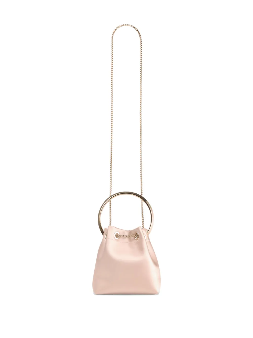 Jimmy Choo Bon circular-handle bucket bag Roze