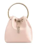 Jimmy Choo Bon Bon circular-handle bucket bag - Pink