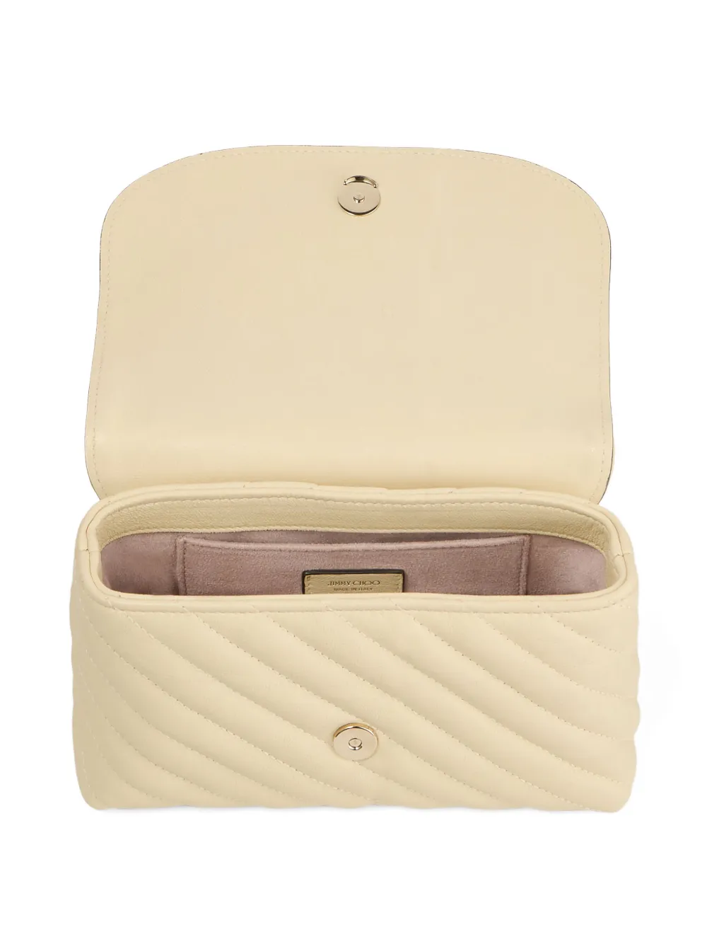 Jimmy Choo Curve S quilted crossbody bag Beige