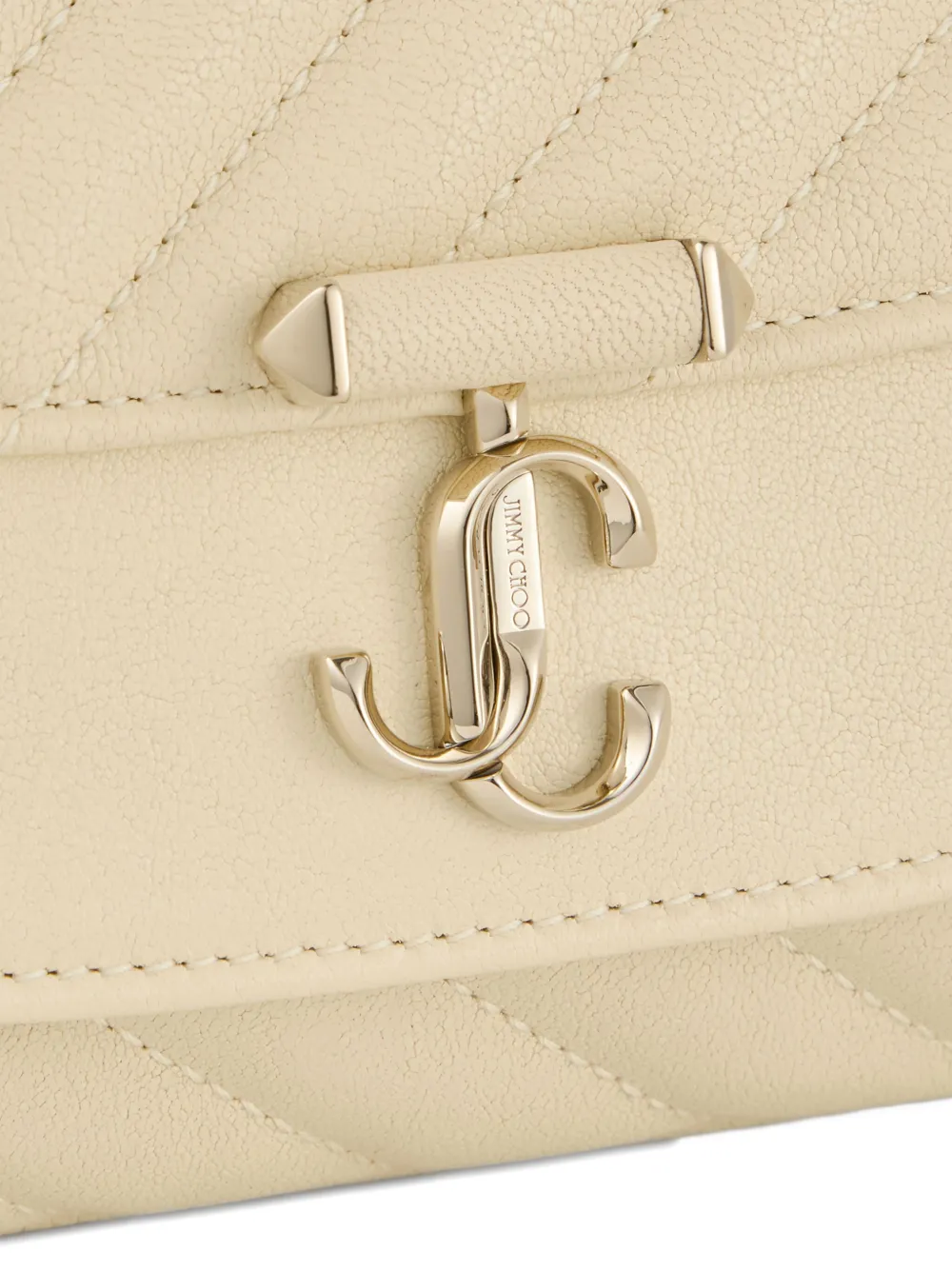 Jimmy Choo Curve S quilted crossbody bag Beige