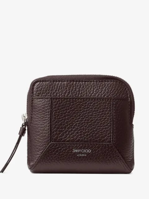 Jimmy Choo zip-top leather wallet