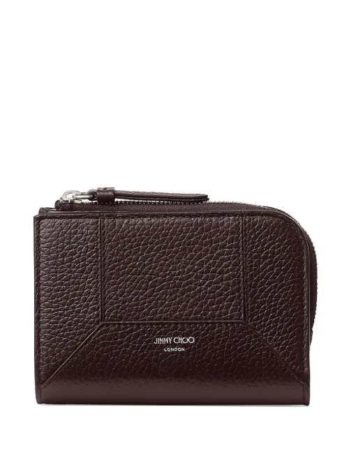 Portefeuille en cuir à fermeture zippée - Jimmy Choo - Modalova