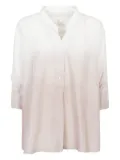 TRAME AUREE mandarin-collar blouse - Neutrals