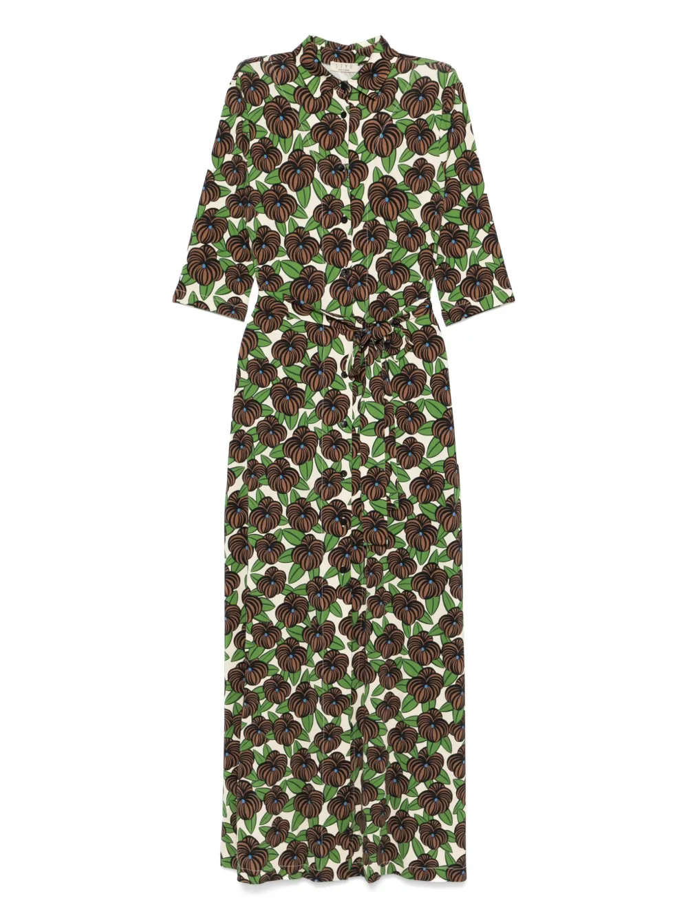 Siyu robe à fleurs imprimées | marron | Image 1
