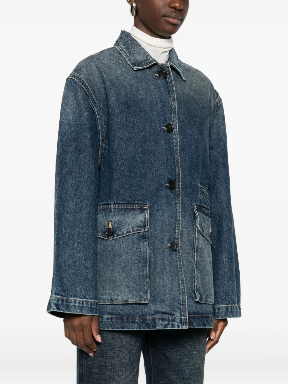 Nili Lotan Jack met klepzak Blauw