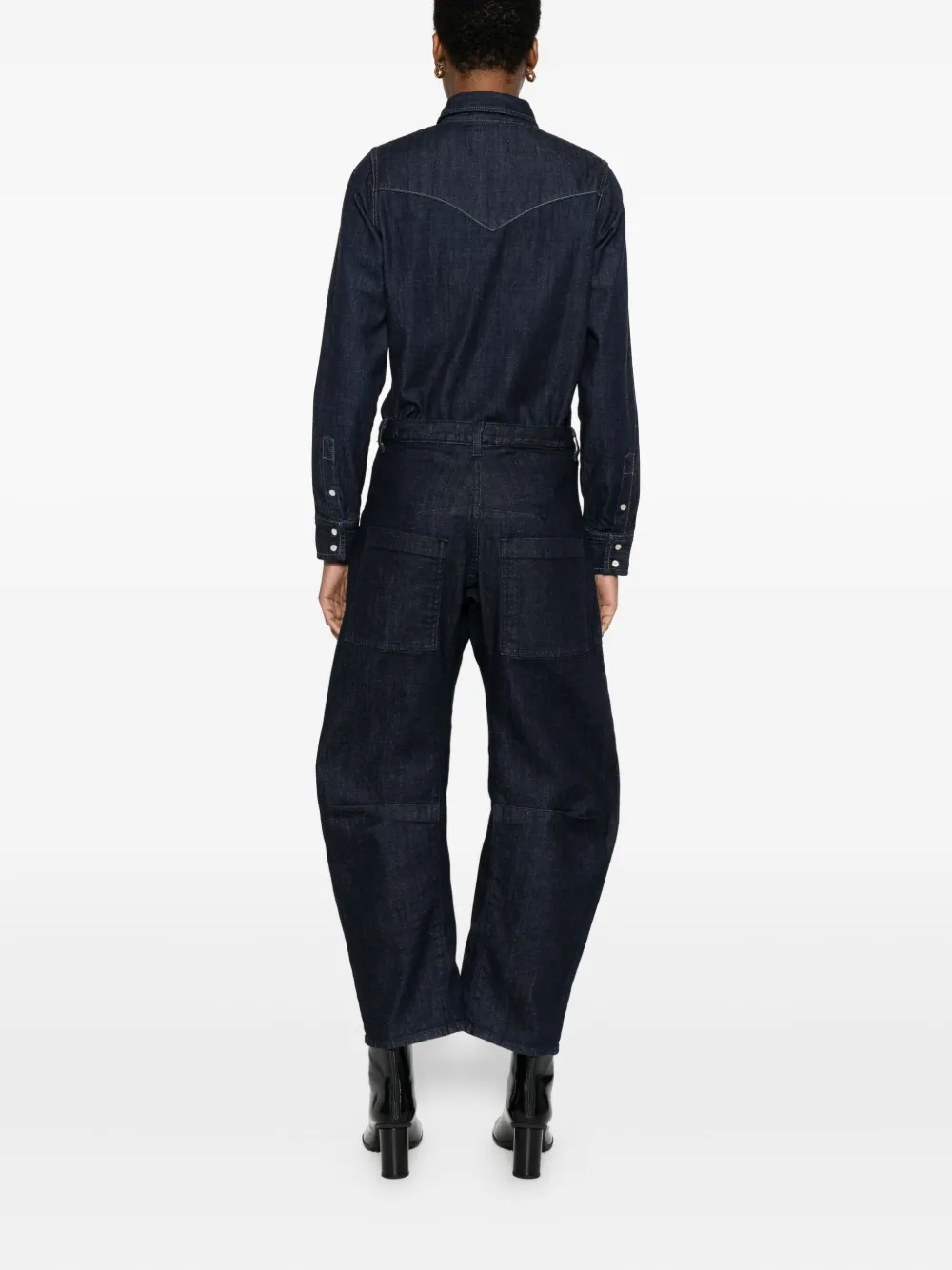 Nili Lotan Shon Double-pocket Jeans In Blue