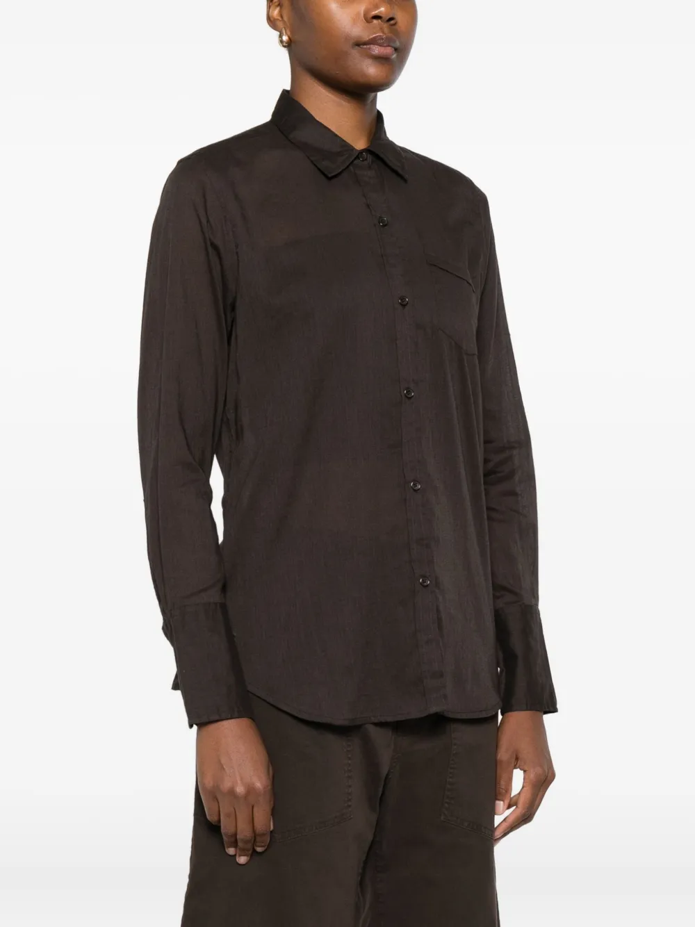 Nili Lotan Button-up blouse Bruin