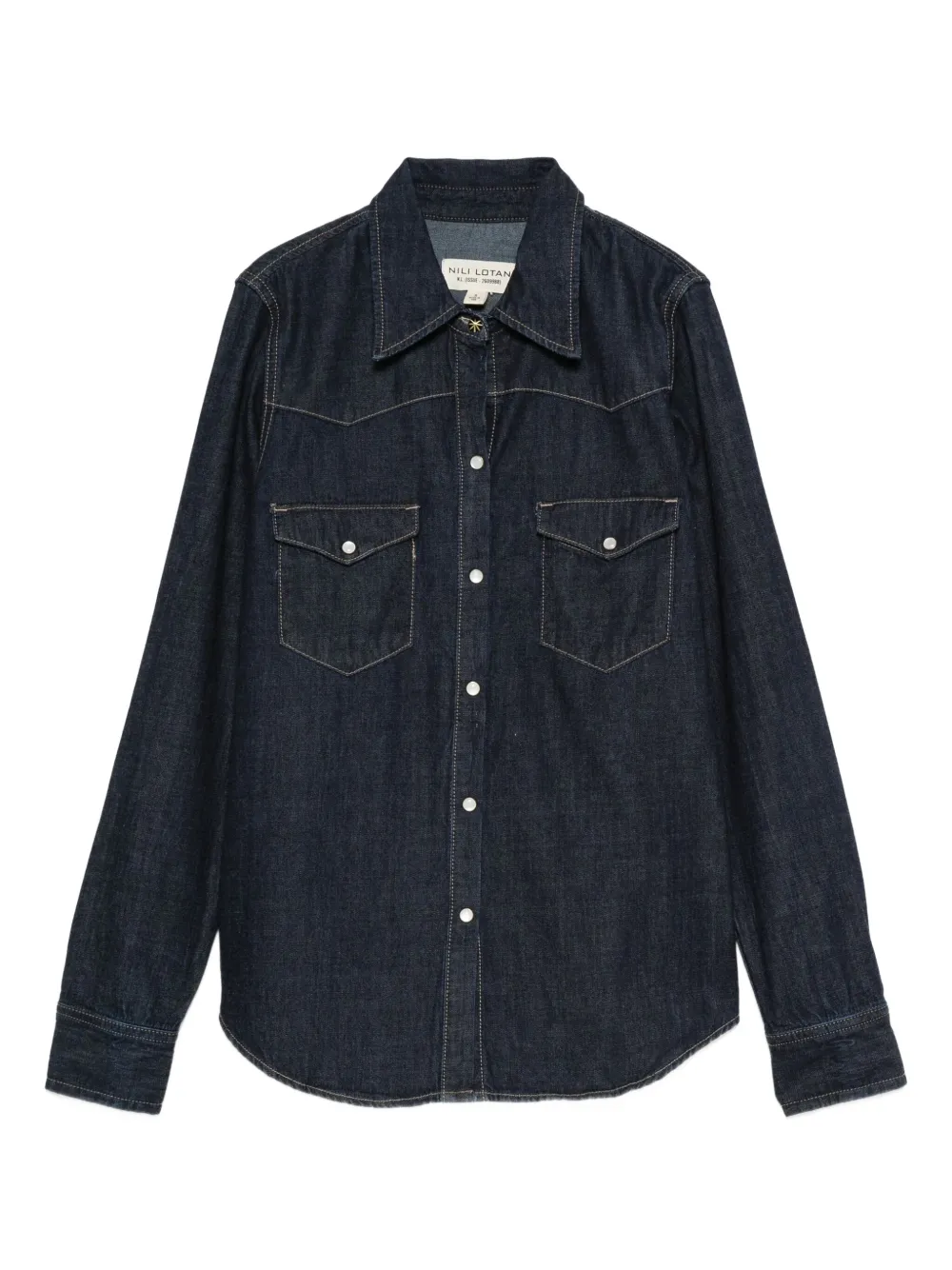 Nili Lotan chest-pocket denim shirt | Blue | Image 1