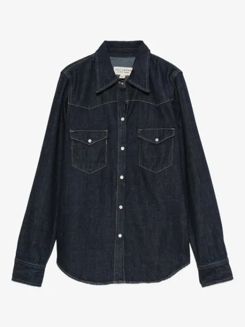 Nili Lotan chest-pocket denim shirt