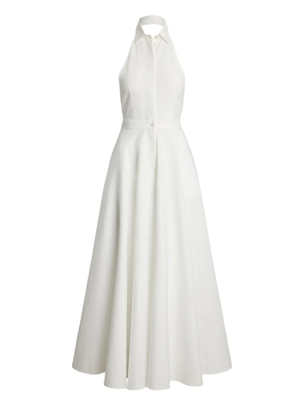 Ralph Lauren Collection Blousejurk met halternek Wit