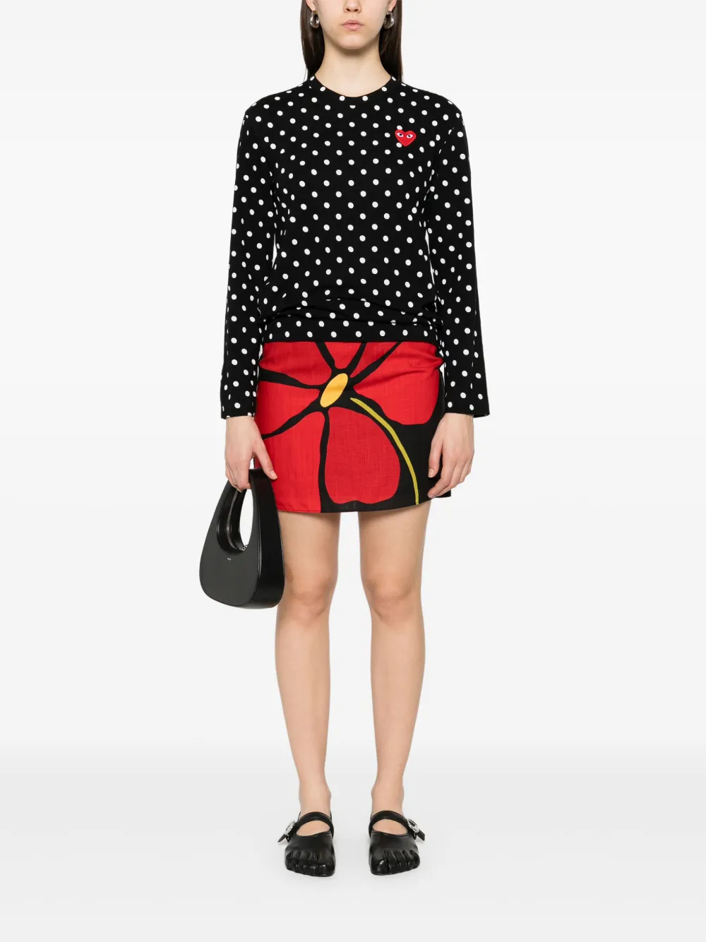 Shop Comme Des Garçons Play Cotton T-shirt