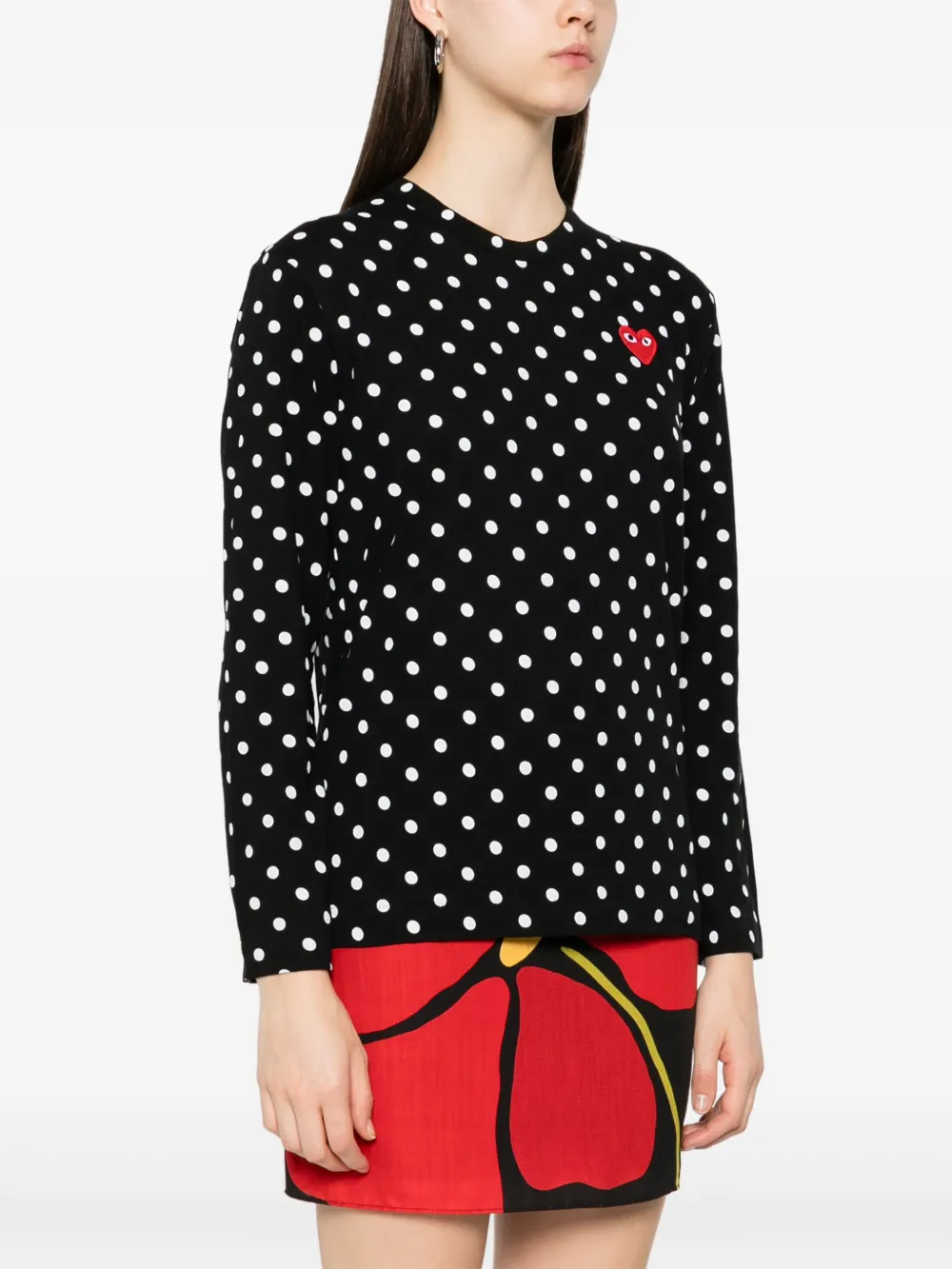 Shop Comme Des Garçons Play Cotton T-shirt